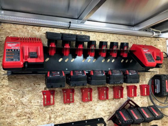 Milwaukee M18 Locking M12 Battery Double Charging Station DXF Files