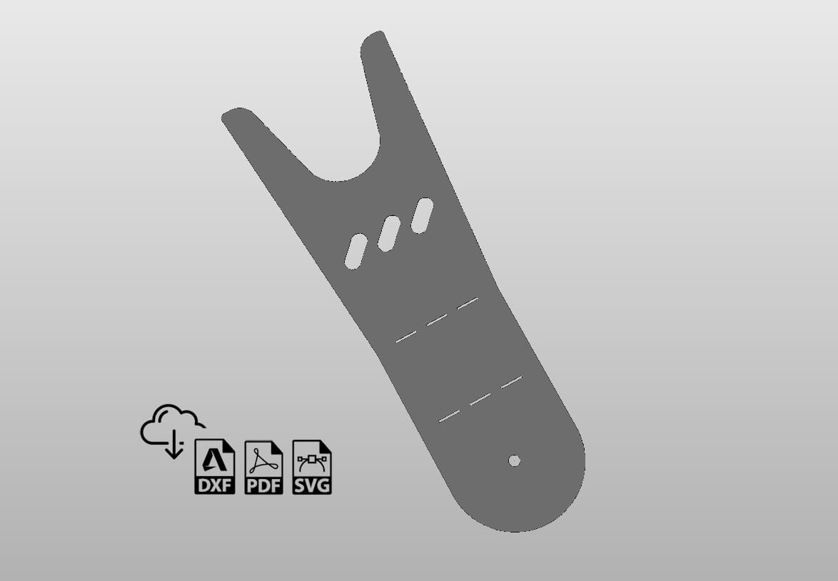 Snap Ring Pliers Holder Rack DXF File - StepFIVE40 DXF Files