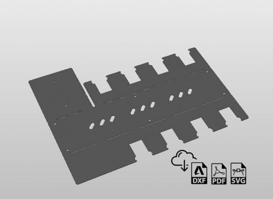 Milwaukee M18 Locking Battery Charging Station DXF file
