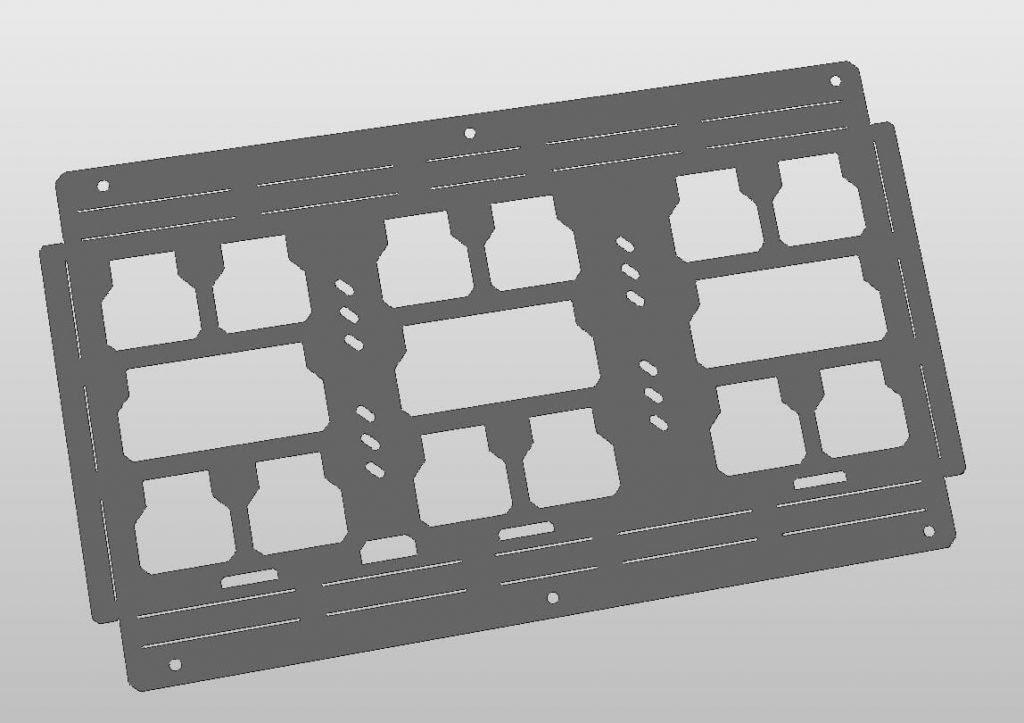 Milwaukee Packout Mounting Plate (Full 1.5) DXF File StepFIVE40 DXF Files