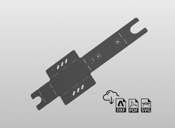 StepFIVE40 Paint Gun Holder DXF File