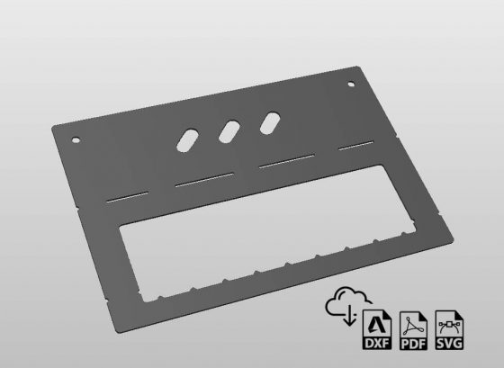 Snap Ring Pliers Holder Rack DXF File